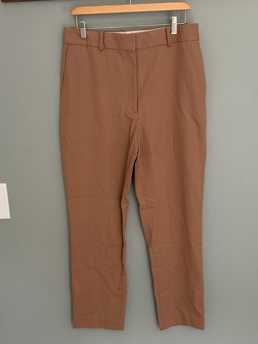 Reiss "Mara" Wool Blend Camel Brown Classic Slim Leg Trouser Pant